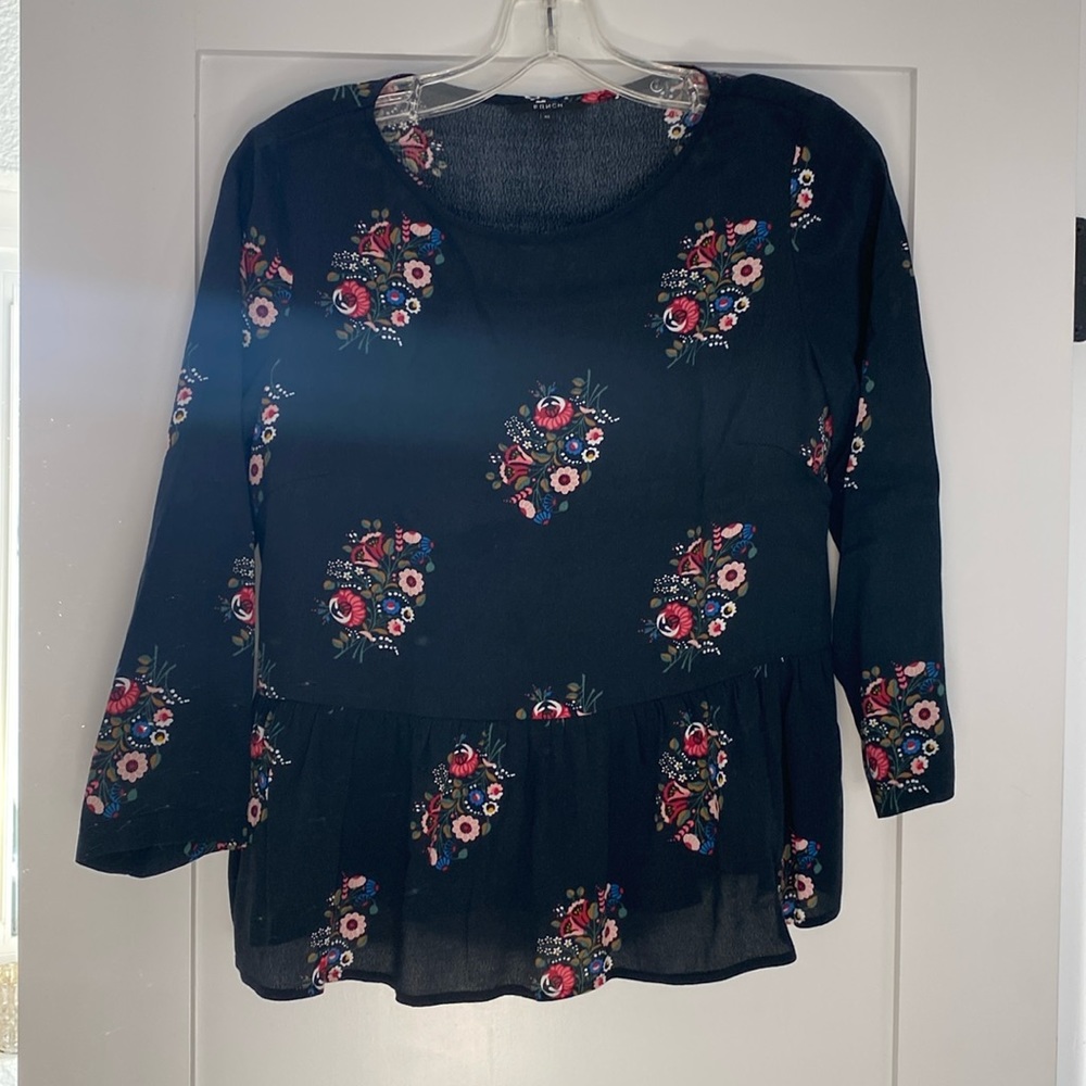 FRNCH Peplum style floral blouse